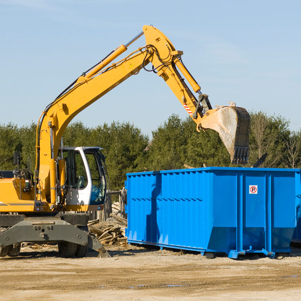 can i choose the location where the residential dumpster will be placed in Osceola WI